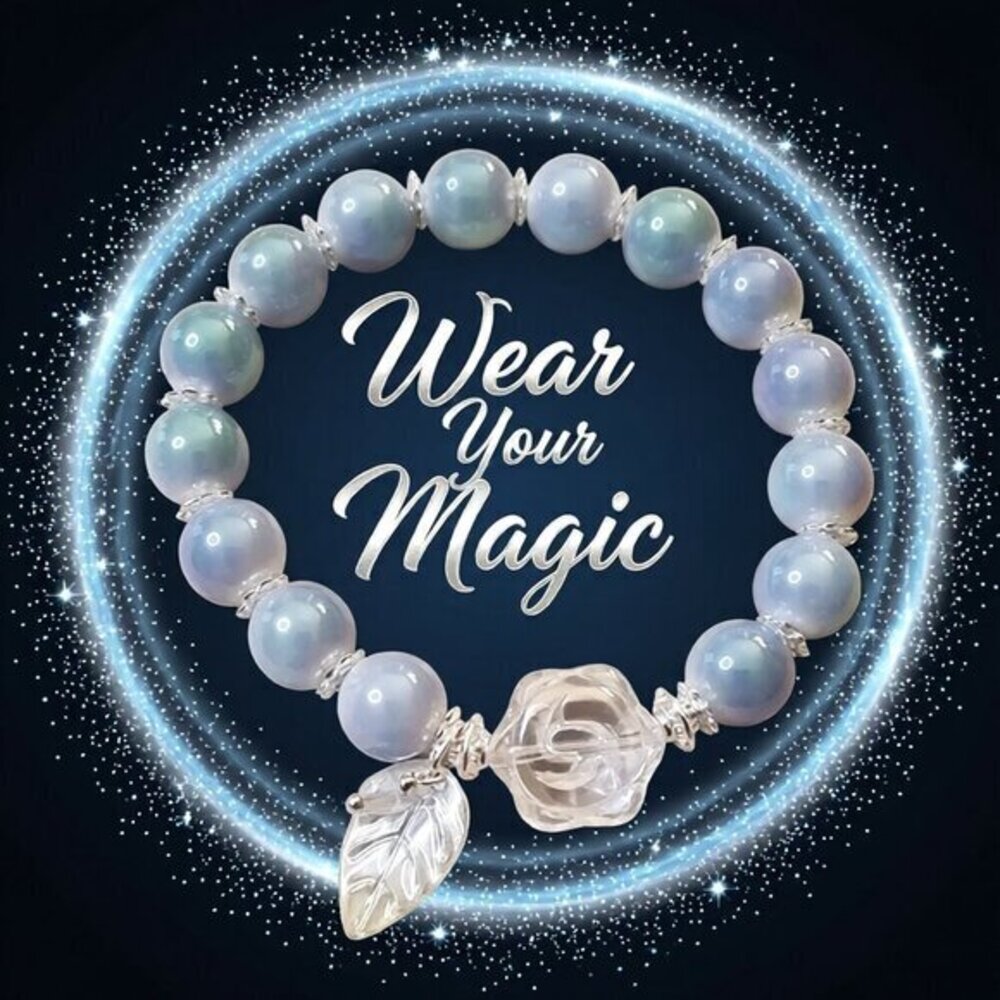 Rose Blossom Beaded Stretch Bracelet | Easy Boho Style | Effortlessly Feminine!